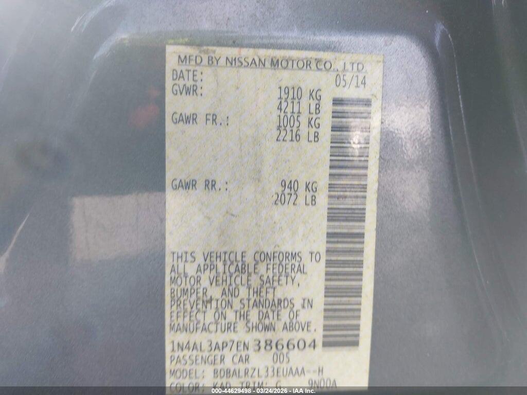 1N4AL3AP7EN386604 2014 NISSAN ALTIMA photo no. 9
