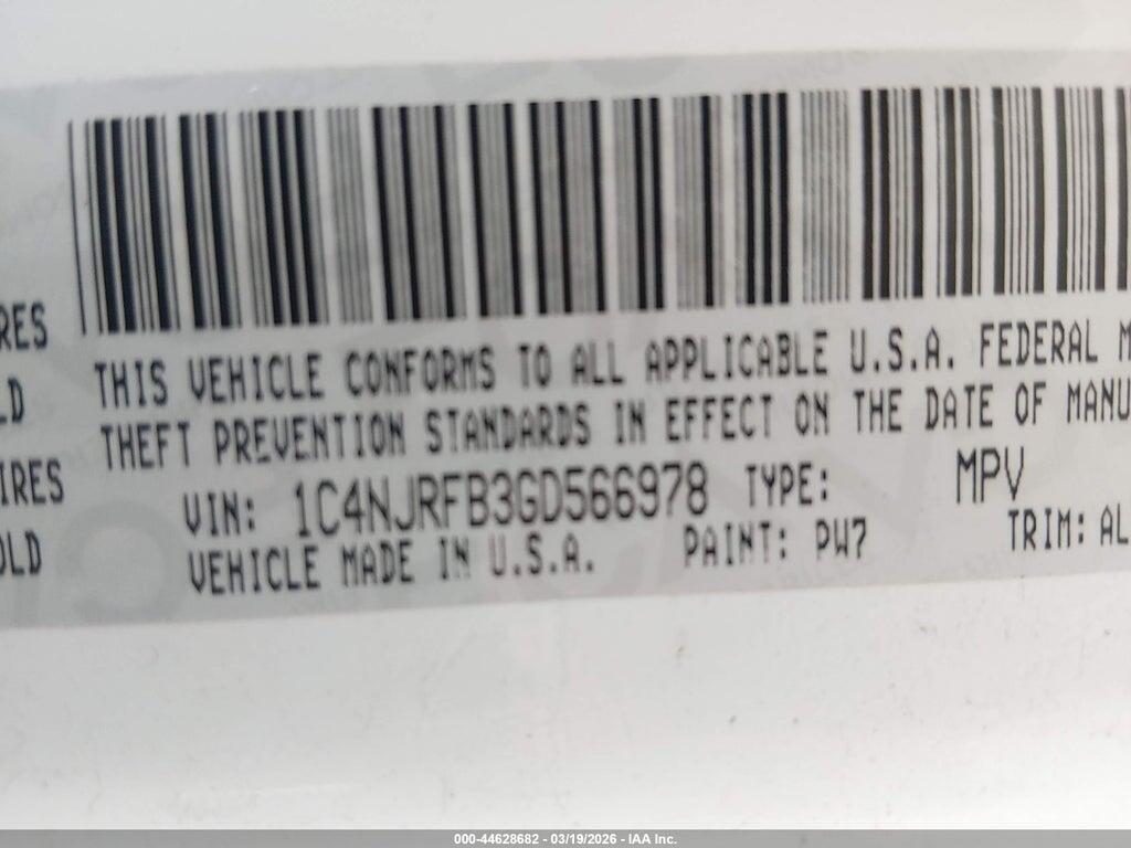 1C4NJRFB3GD566978 2016 JEEP PATRIOT photo no. 9