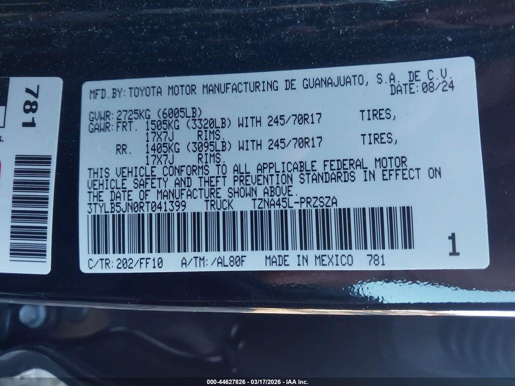 3TYLB5JN0RT041399 2024 TOYOTA TACOMA photo no. 9