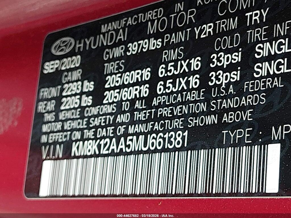KM8K12AA5MU661381 2021 HYUNDAI KONA photo no. 9