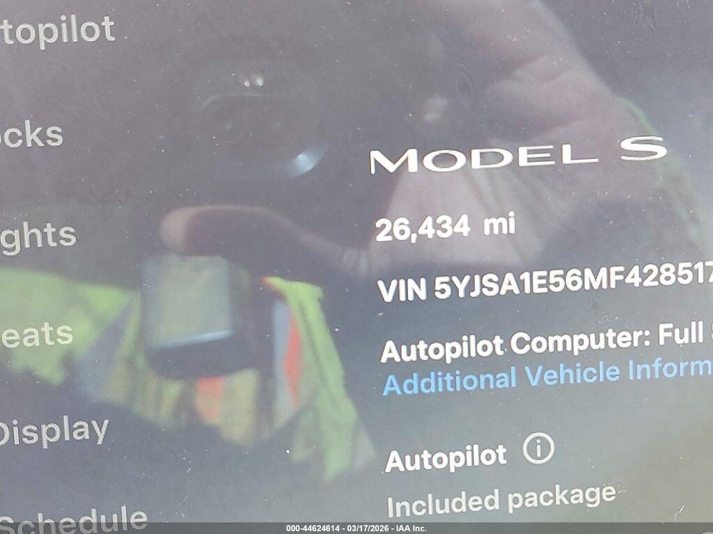 5YJSA1E56MF428517 2021 TESLA MODEL S photo no. 7