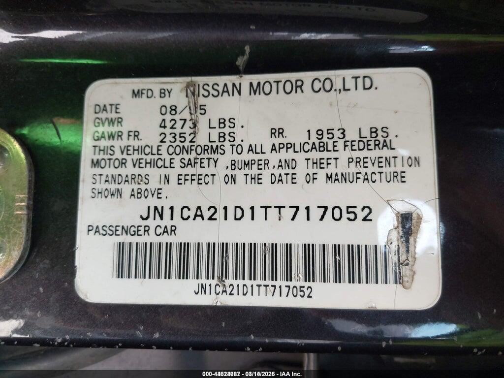 JN1CA21D1TT717052 1996 NISSAN MAXIMA photo no. 9