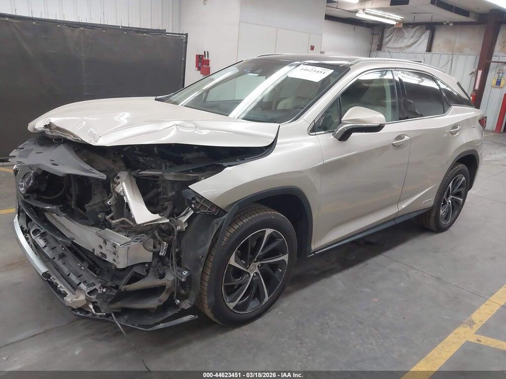 2T2BGMCA9GC005192 2016 LEXUS RX 450H photo no. 2