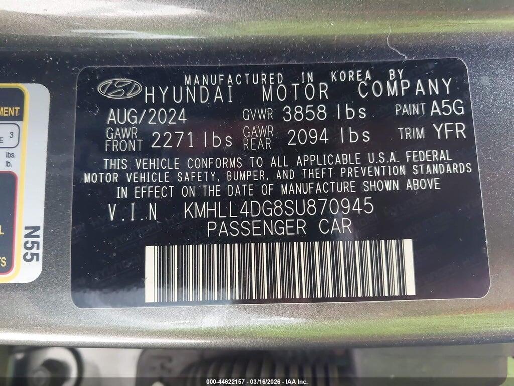 KMHLL4DG8SU870945 2025 HYUNDAI ELANTRA photo no. 9