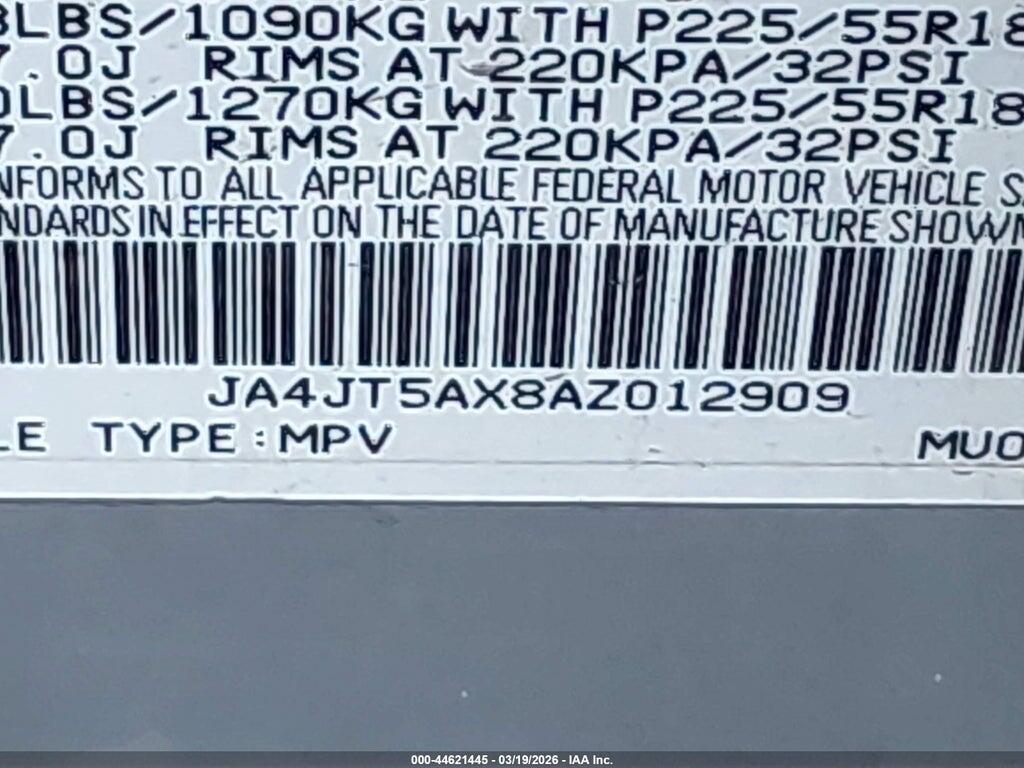 JA4JT5AX8AZ012909 2010 MITSUBISHI OUTLANDER photo no. 9
