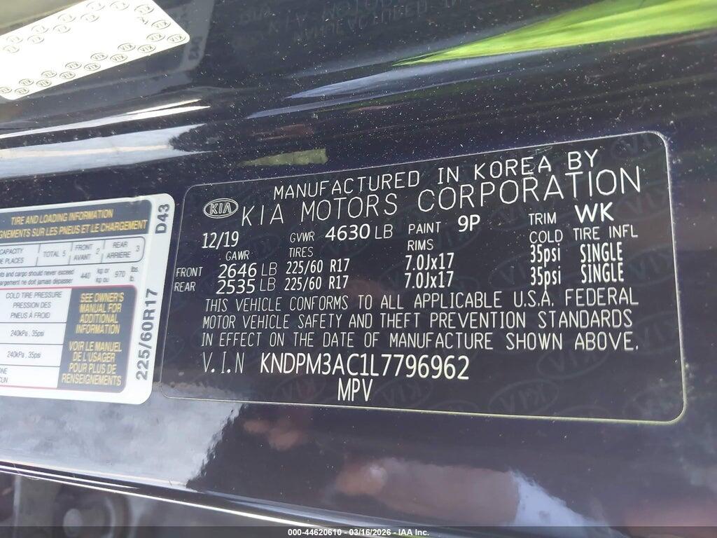 KNDPM3AC1L7796962 2020 KIA SPORTAGE photo no. 9