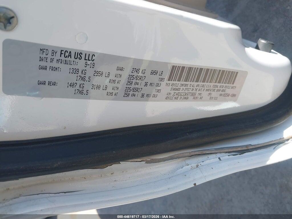 2C4RDGCG3KR773826 2019 DODGE GRAND CARAVAN photo no. 9
