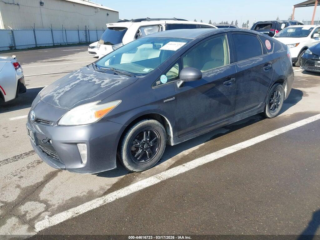 JTDKN3DUXC1580378 2012 TOYOTA PRIUS photo no. 2