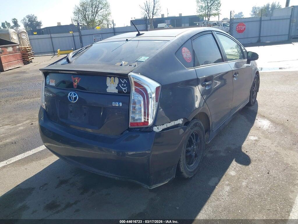 JTDKN3DUXC1580378 2012 TOYOTA PRIUS photo no. 4