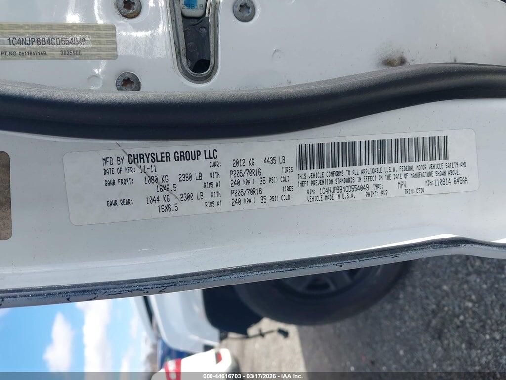 1C4NJPBB4CD554049 2012 JEEP PATRIOT photo no. 9