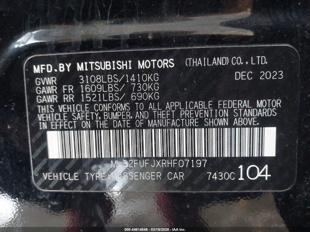 ML32FUFJXRHF07197 2024 MITSUBISHI MIRAGE G4 photo no. 9