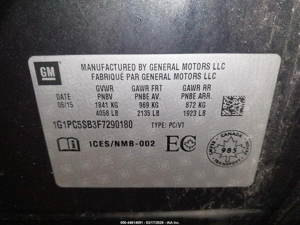 1G1PC5SB3F7290180 2015 CHEVROLET CRUZE photo no. 8