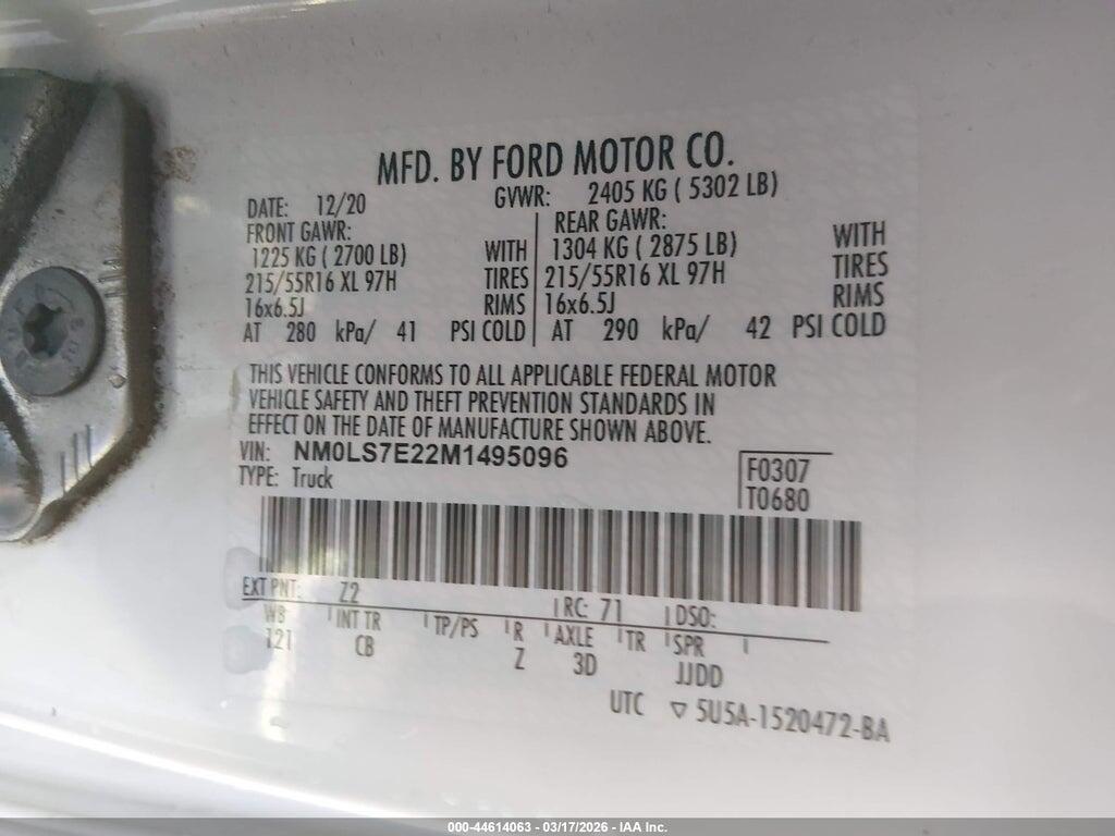 NM0LS7E22M1495096 2021 FORD TRANSIT CONNECT photo no. 9