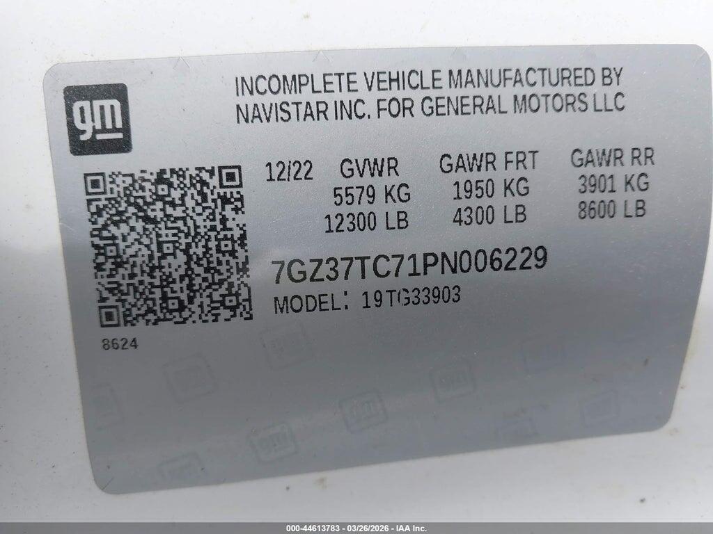 7GZ37TC71PN006229 2023 GMC SAVANA CUTAWAY photo no. 8
