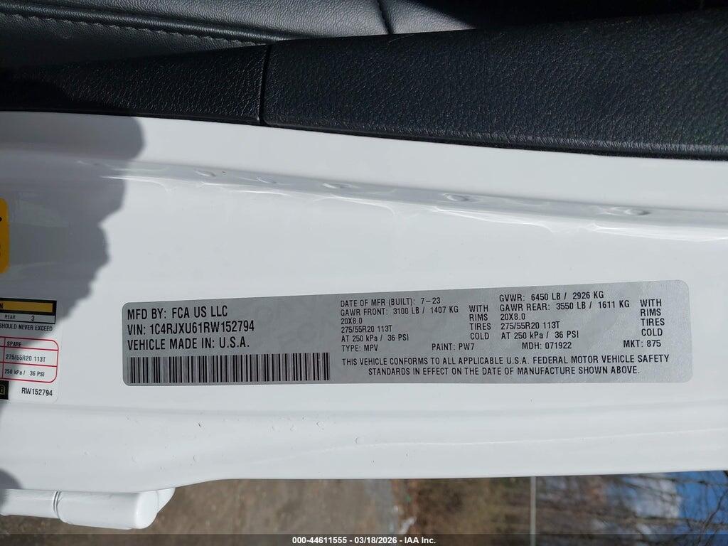 1C4RJXU61RW152794 2024 JEEP WRANGLER 4XE photo no. 9