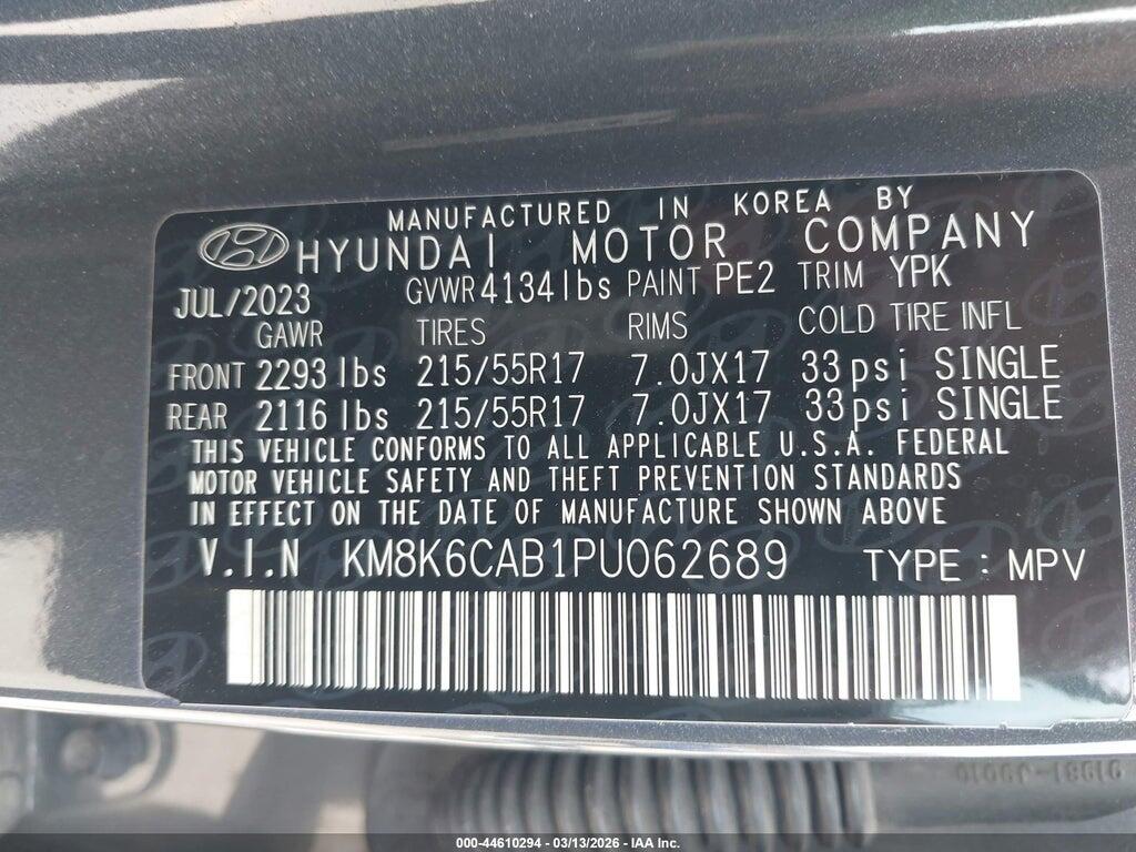 KM8K6CAB1PU062689 2023 HYUNDAI KONA photo no. 9