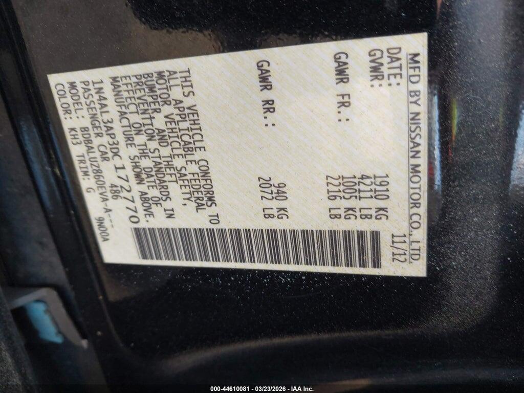 1N4AL3AP3DC172770 2013 NISSAN ALTIMA photo no. 9
