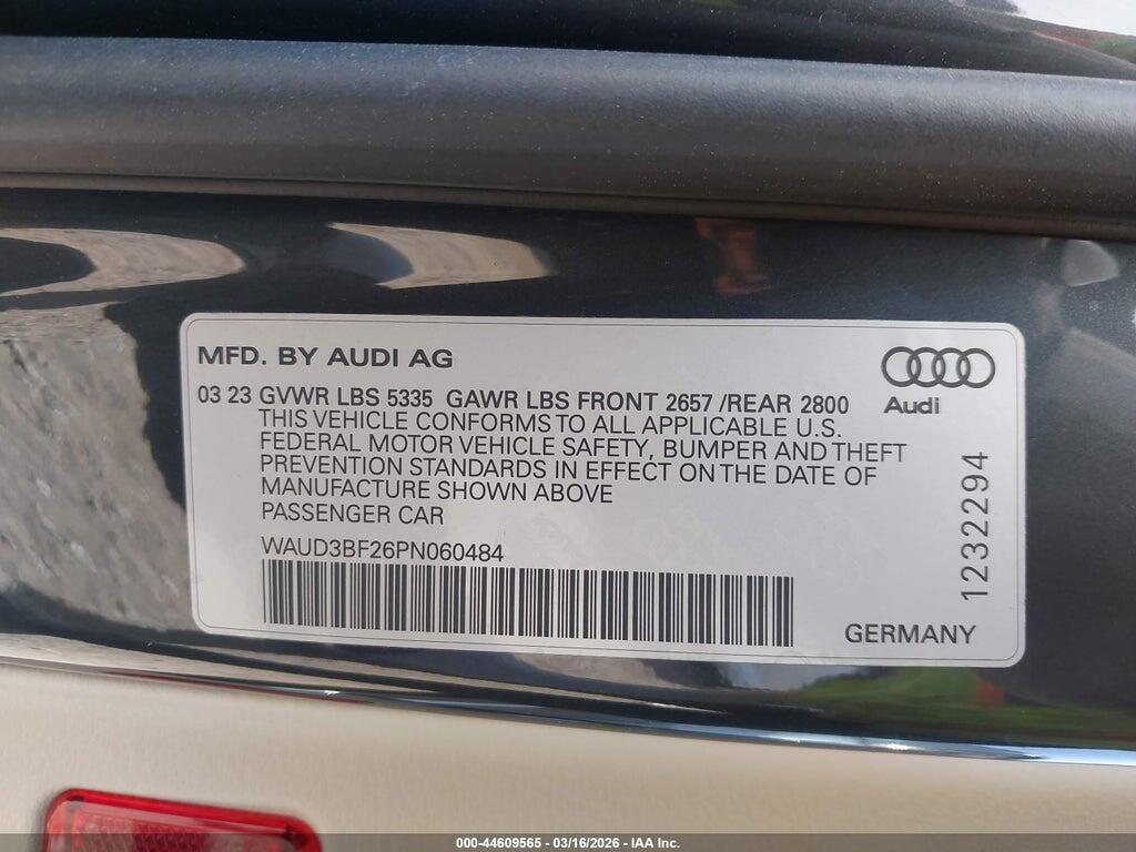 WAUD3BF26PN060484 2023 AUDI A6 photo no. 9