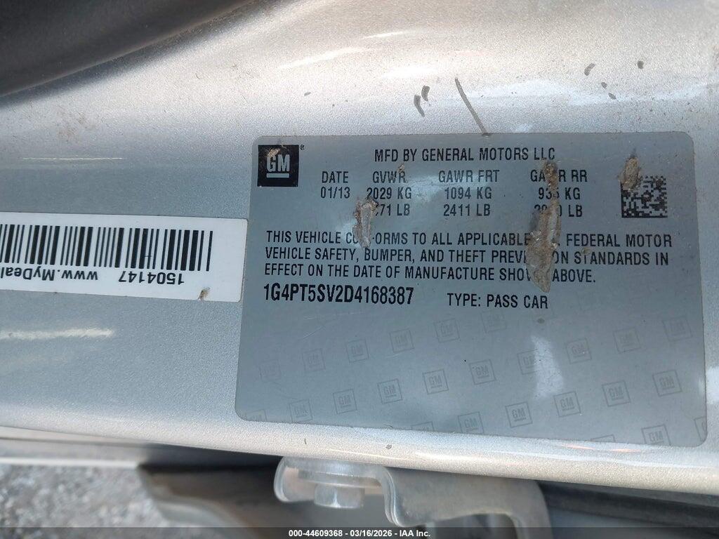 1G4PT5SV2D4168387 2013 BUICK VERANO photo no. 9