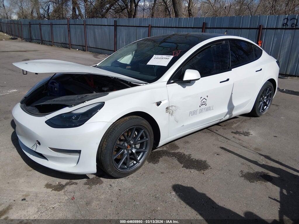 5YJ3E1EB3NF257659 2022 TESLA MODEL 3 photo no. 2