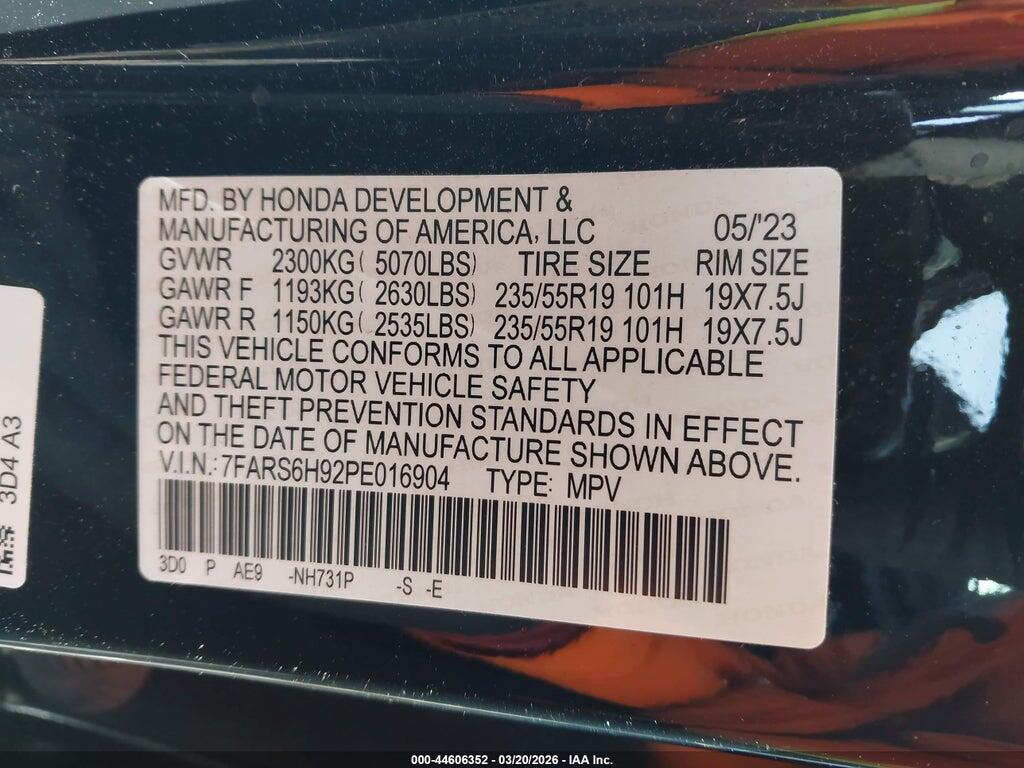 7FARS6H92PE016904 2023 HONDA CR-V HYBRID photo no. 9