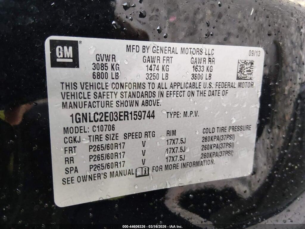 1GNLC2E03ER159744 2014 CHEVROLET TAHOE photo no. 9