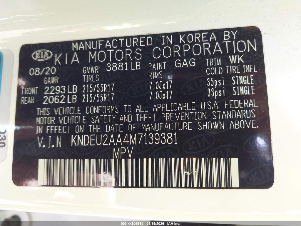 KNDEU2AA4M7139381 2021 KIA SELTOS photo no. 9