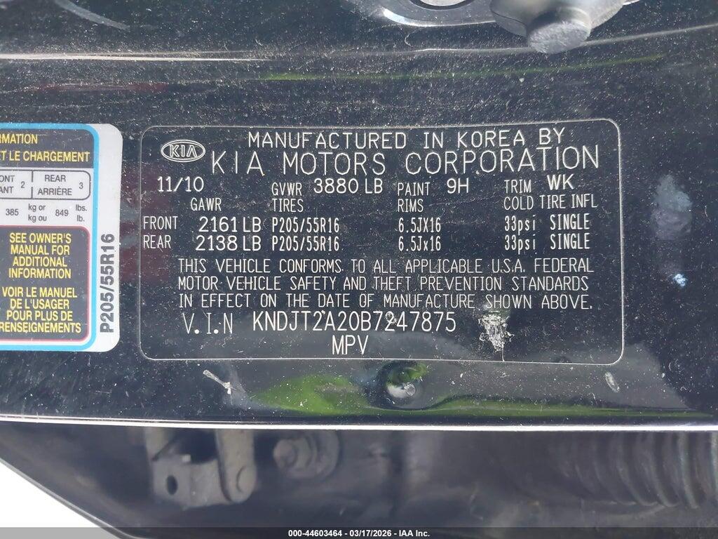 KNDJT2A20B7247875 2011 KIA SOUL photo no. 9