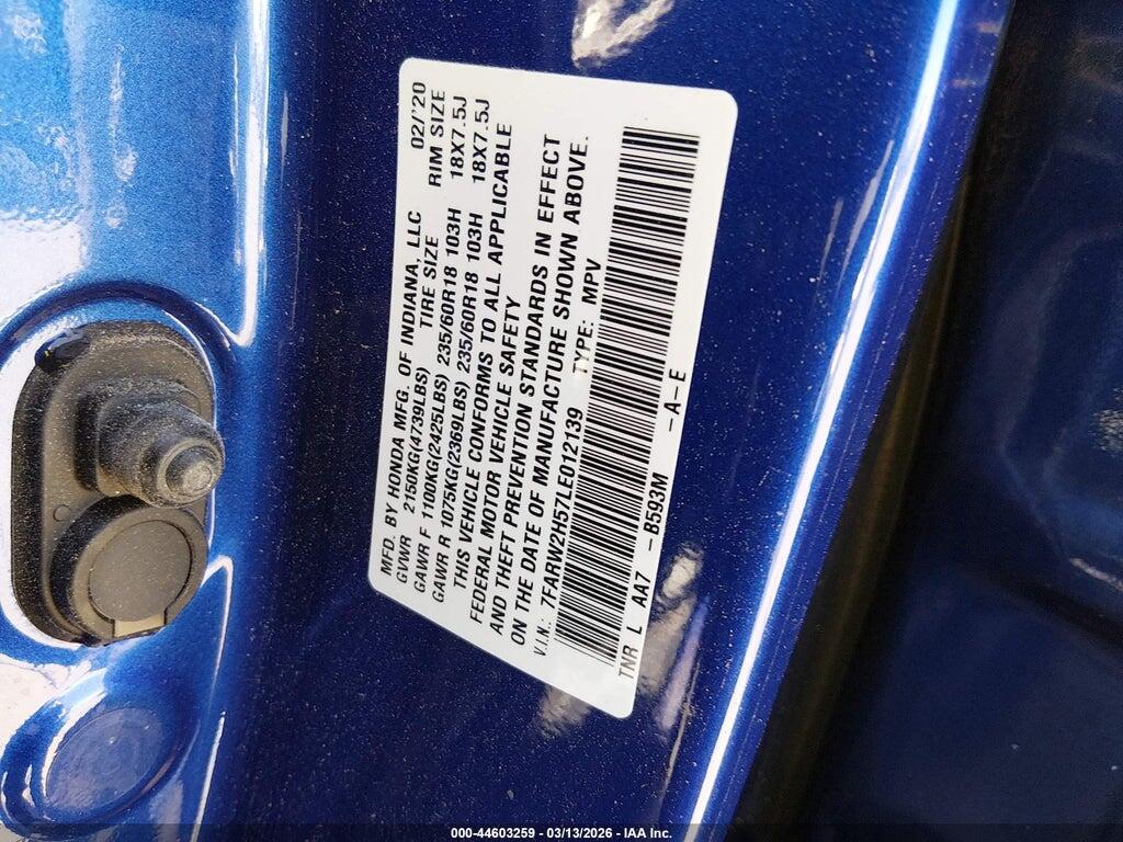 7FARW2H57LE012139 2020 HONDA CR-V photo no. 9