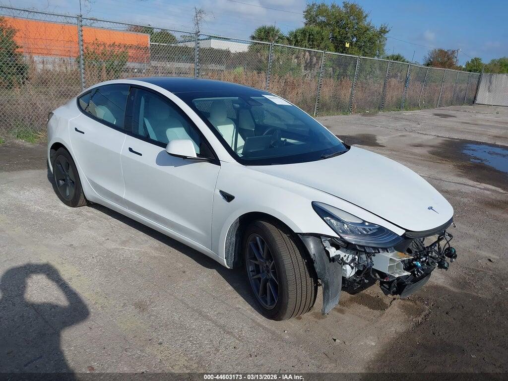 5YJ3E1EA7NF243898 2022 TESLA MODEL 3 photo no. 1