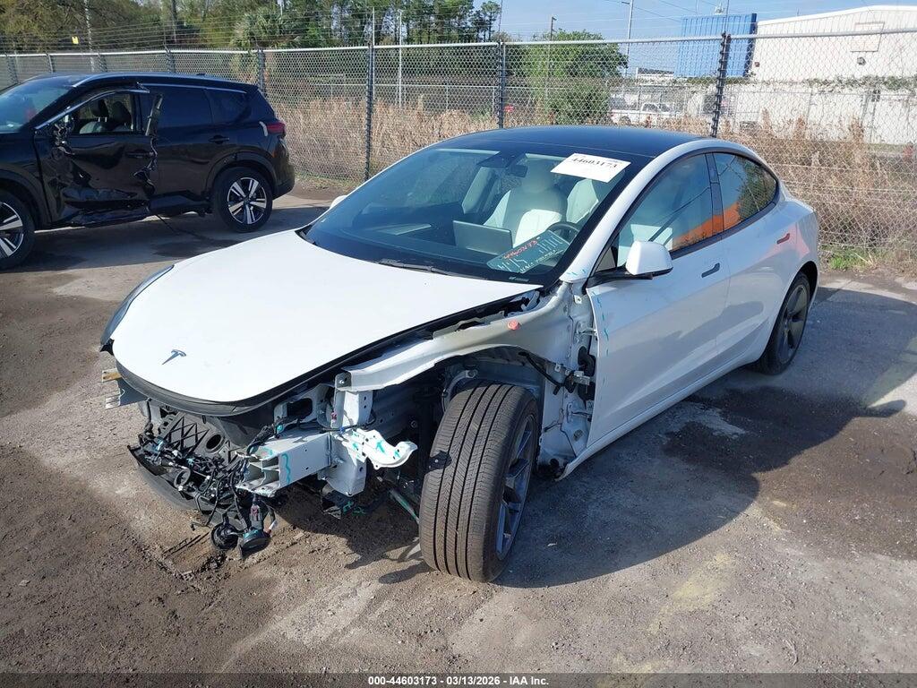 5YJ3E1EA7NF243898 2022 TESLA MODEL 3 photo no. 2