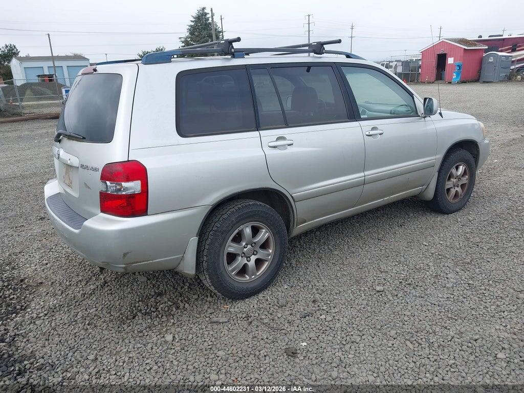 JTEGP21A350074674 2005 TOYOTA HIGHLANDER photo no. 4
