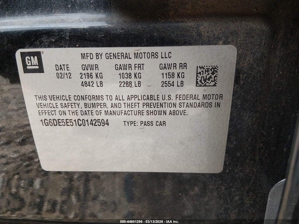 1G6DE5E51C0142594 2012 CADILLAC CTS photo no. 9