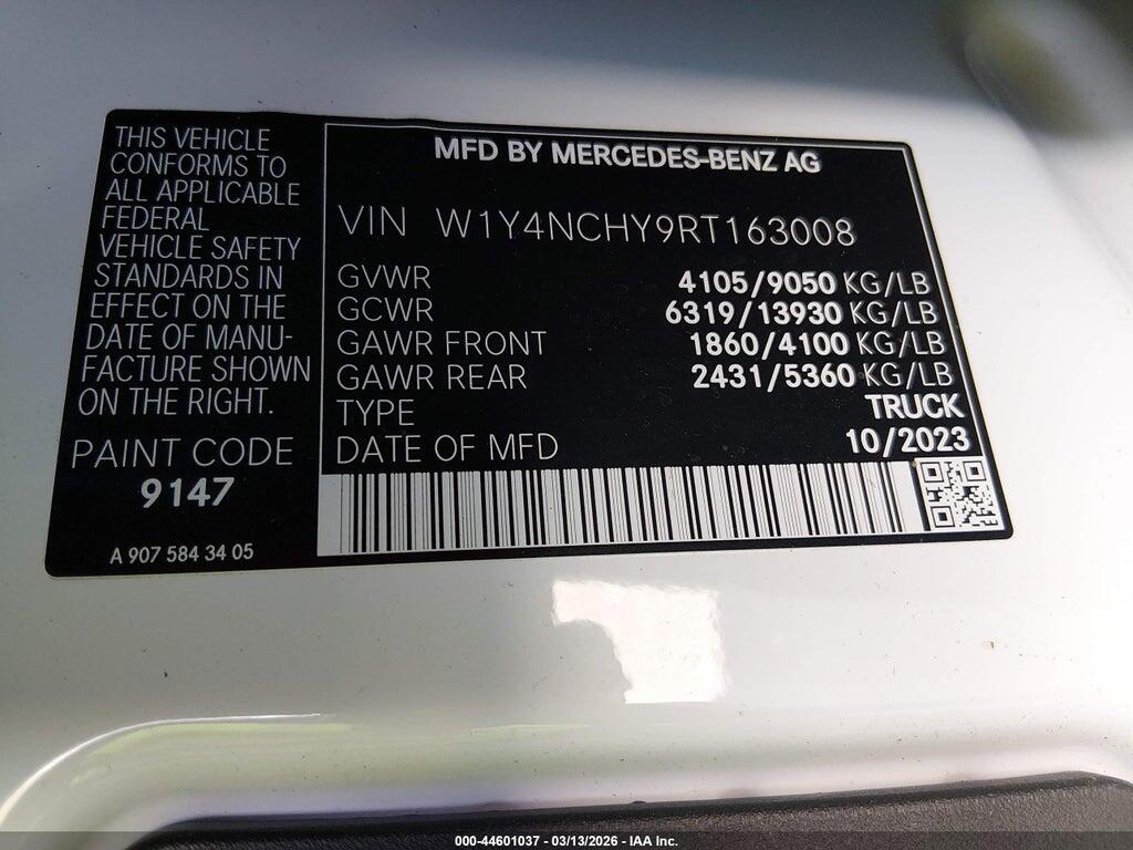 W1Y4NCHY9RT163008 2024 MERCEDES-BENZ SPRINTER 2500 photo no. 9