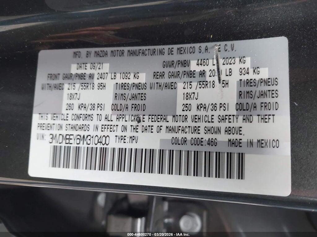 3MVDMBEY6MM310400 2021 MAZDA CX-30 photo no. 9