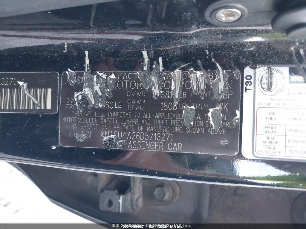 KNAFU4A26D5713271 2013 KIA FORTE photo no. 9
