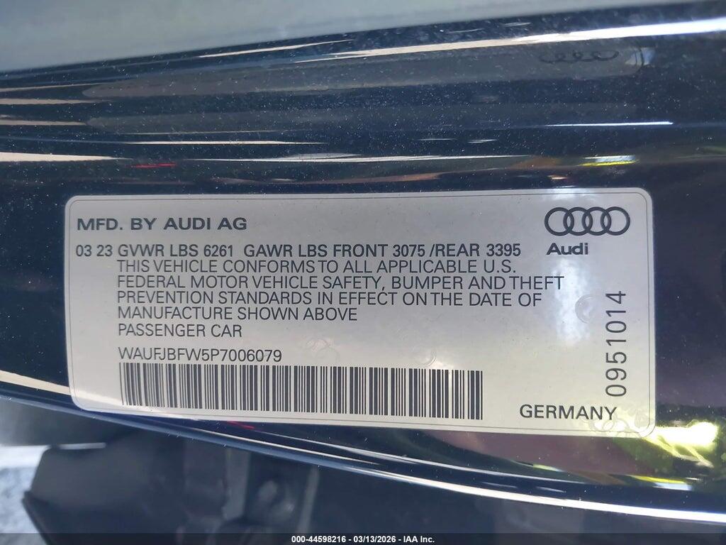 WAUFJBFW5P7006079 2023 AUDI E-TRON GT photo no. 9