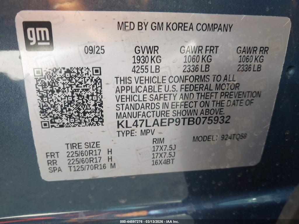 KL47LAEP9TB075932 2026 BUICK ENVISTA photo no. 9