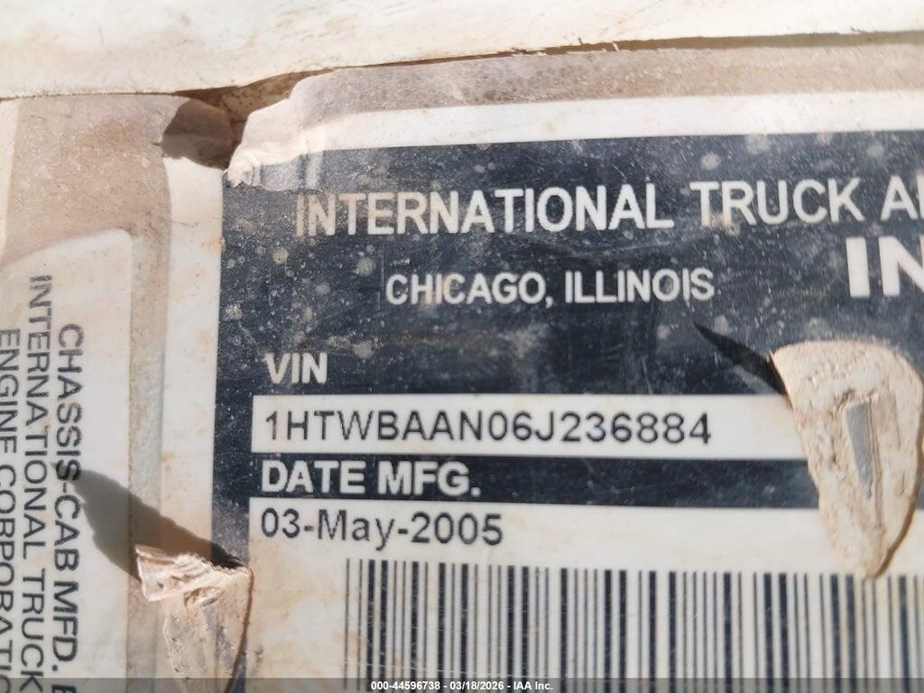 1HTWBAAN06J236884 2006 INTERNATIONAL 7000 photo no. 9