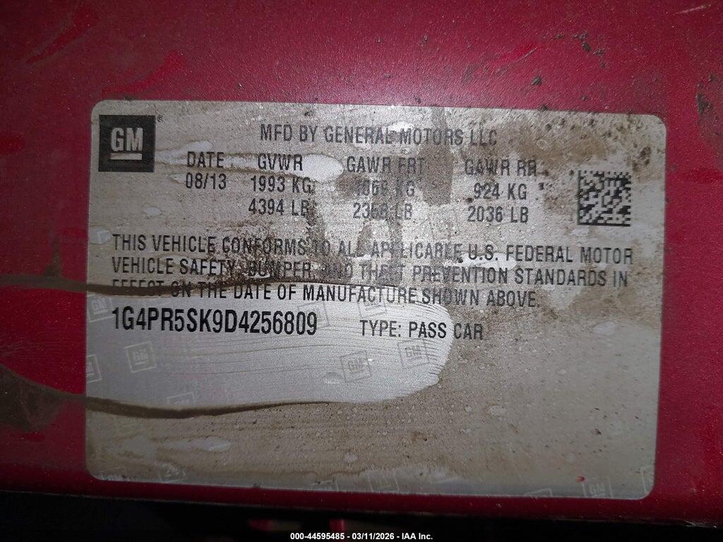 1G4PR5SK9D4256809 2013 BUICK VERANO photo no. 9