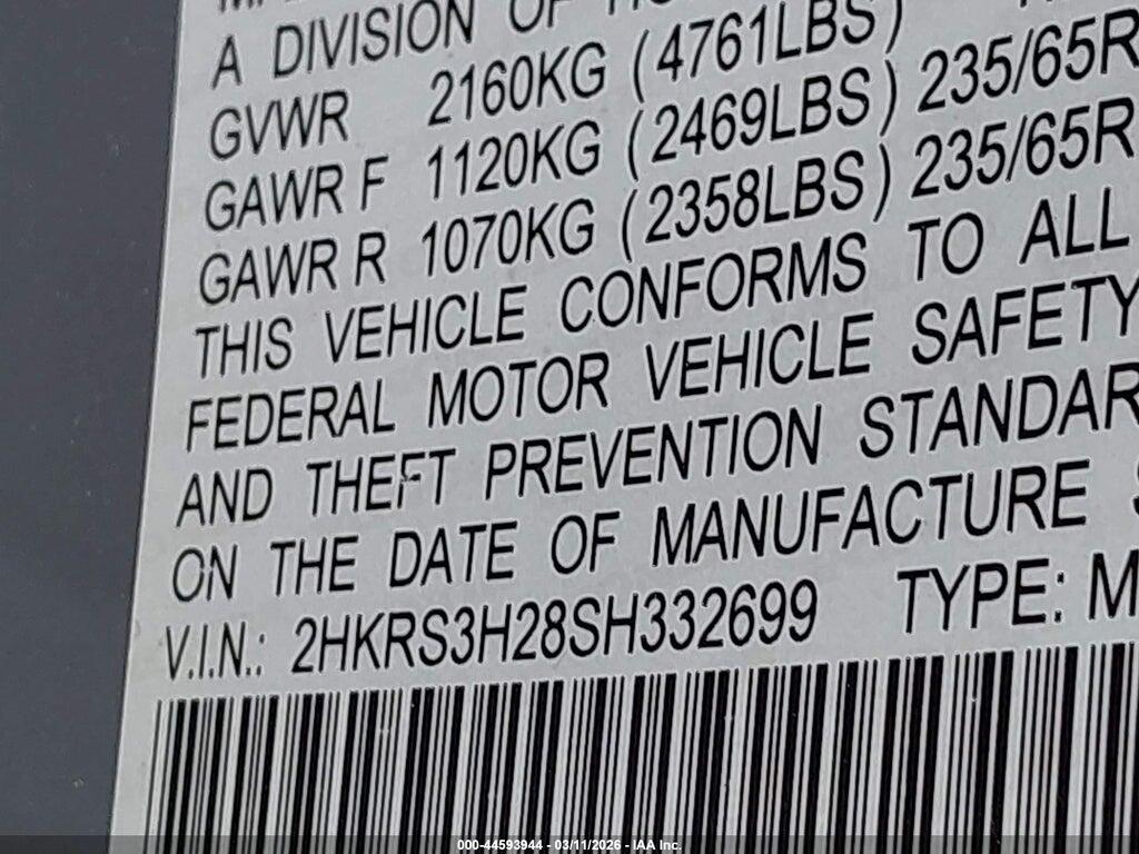 2HKRS3H28SH332699 2025 HONDA CR-V photo no. 9