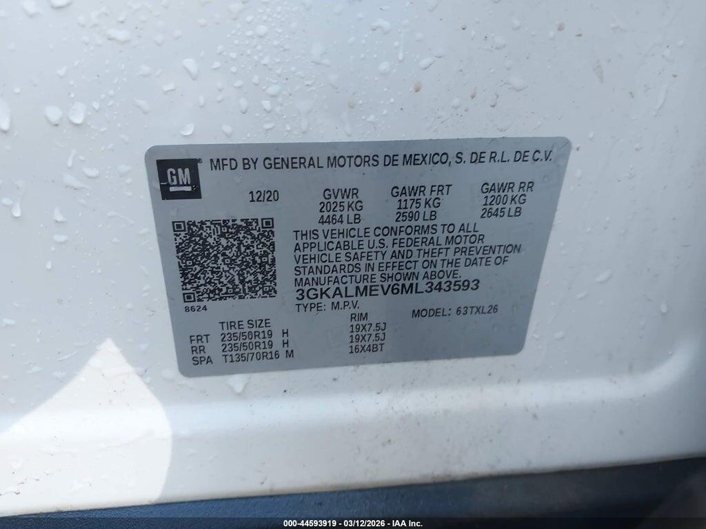 3GKALMEV6ML343593 2021 GMC TERRAIN photo no. 9