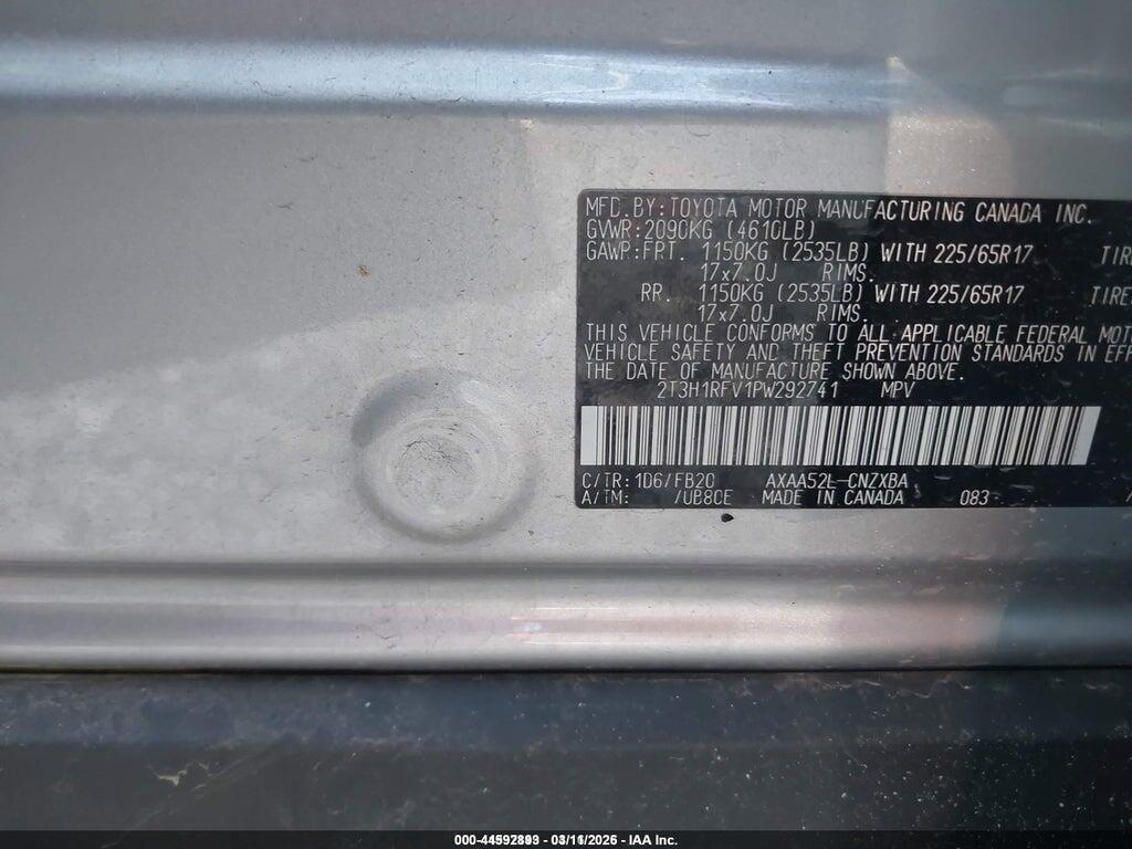 2T3H1RFV1PW292741 2023 TOYOTA RAV4 photo no. 9