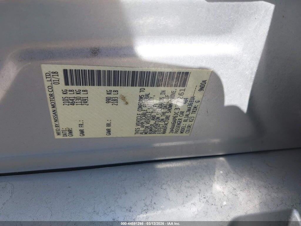 1N4AA6AP6JC377261 2018 NISSAN MAXIMA photo no. 9