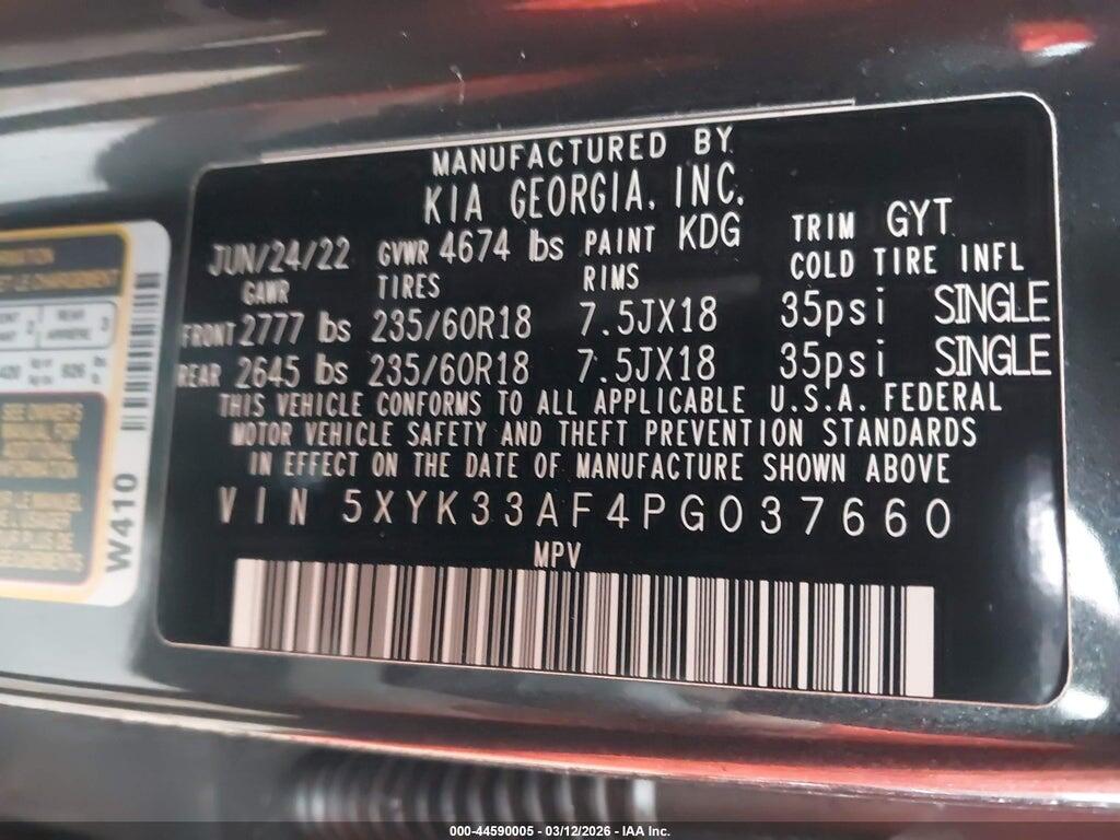 5XYK33AF4PG037660 2023 KIA SPORTAGE photo no. 9