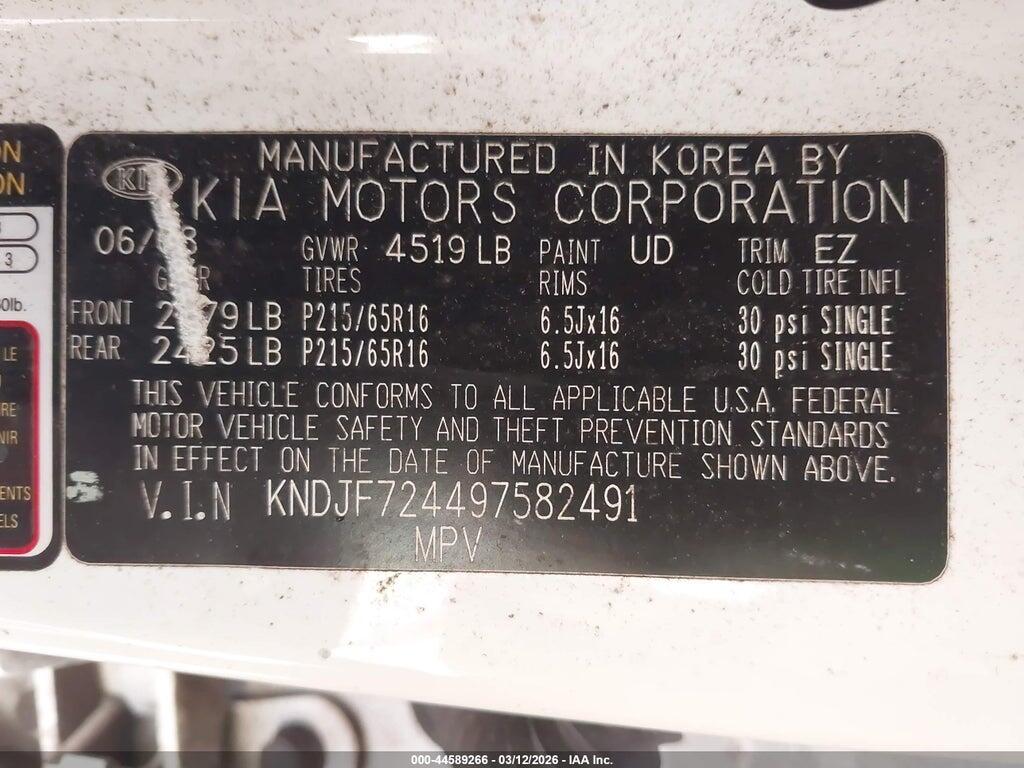 KNDJF724497582491 2009 KIA SPORTAGE photo no. 9
