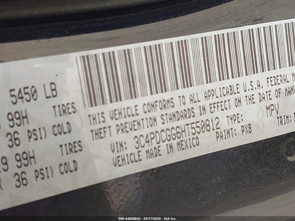 3C4PDCGG6HT550812 2017 DODGE JOURNEY photo no. 9
