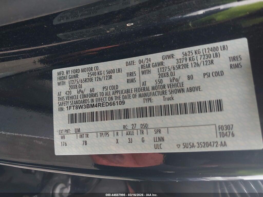 1FT8W3BM4RED66109 2024 FORD F-350 photo no. 8