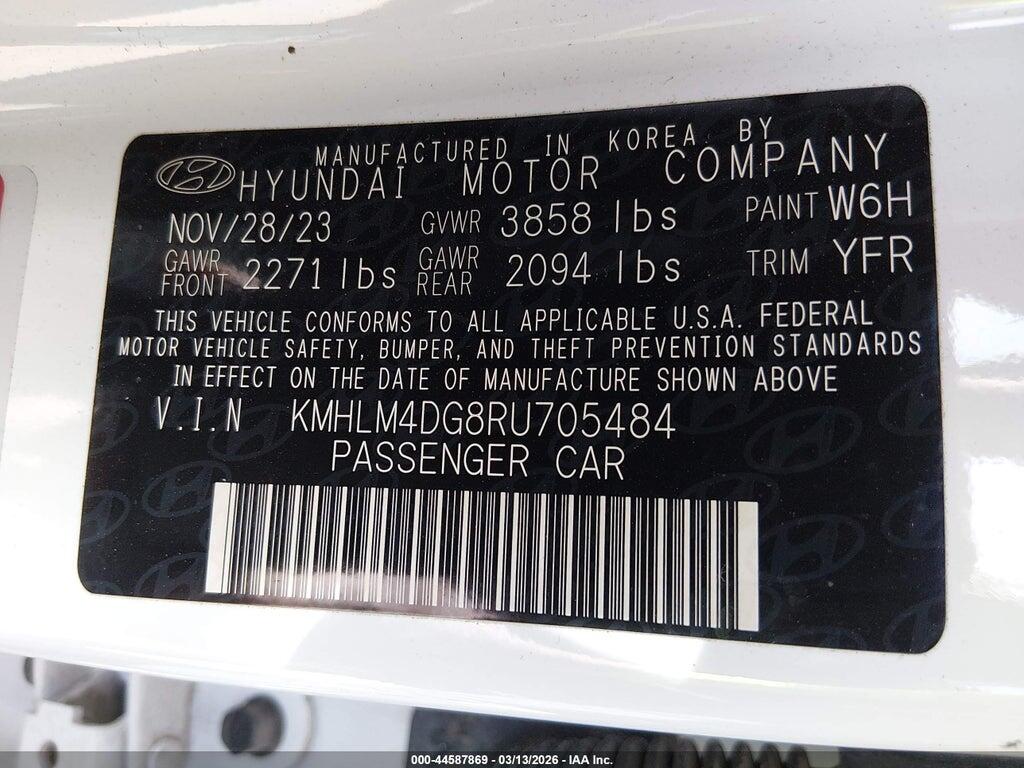 KMHLM4DG8RU705484 2024 HYUNDAI ELANTRA photo no. 9