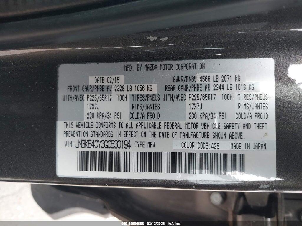 JM3KE4CY3G0630194 2016 MAZDA CX-5 photo no. 9